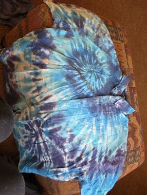 Port and Company Blue Tie-Dye Shirt 3xl